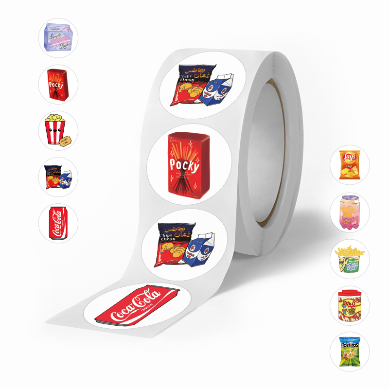 500 kleebist/rull, mitu koomiksiloomaga rullikleebist, armsad loomad, laste isetegemise rula-pagasi käsikleebised