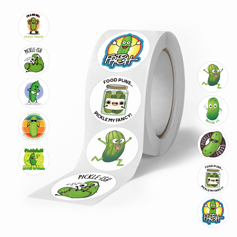 500 kleebist/rull, mitu koomiksiloomaga rullikleebist, armsad loomad, laste isetegemise rula-pagasi käsikleebised