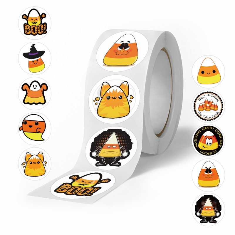 500 kleebist/rull, mitu koomiksiloomaga rullikleebist, armsad loomad, laste isetegemise rula-pagasi käsikleebised