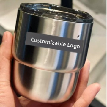 Užsienio prekybos tiekimas 304 nerūdijančio plieno laiptelių puodelis spalvotas sulčių kavos puodelis lauko dvigubai izoliuotas burnos puodelis