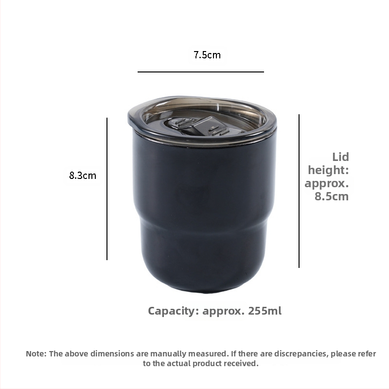 Užsienio prekybos tiekimas 304 nerūdijančio plieno laiptelių puodelis spalvotas sulčių kavos puodelis lauko dvigubai izoliuotas burnos puodelis