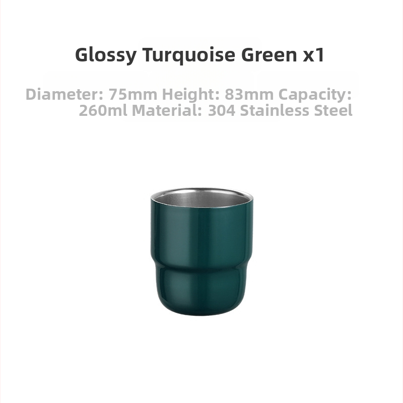 Užsienio prekybos tiekimas 304 nerūdijančio plieno laiptelių puodelis spalvotas sulčių kavos puodelis lauko dvigubai izoliuotas burnos puodelis