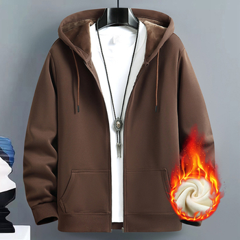 Meeste kardigan-kampsun, kevad- ja sügisene Ameerika moebränd, kapuutsiga paaride top, lahtised spordilukuga jakid, piiriülene pluss-suuruses