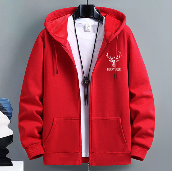 Meeste kardigan-kampsun, kevad- ja sügisene Ameerika moebränd, kapuutsiga paaride top, lahtised spordilukuga jakid, piiriülene pluss-suuruses