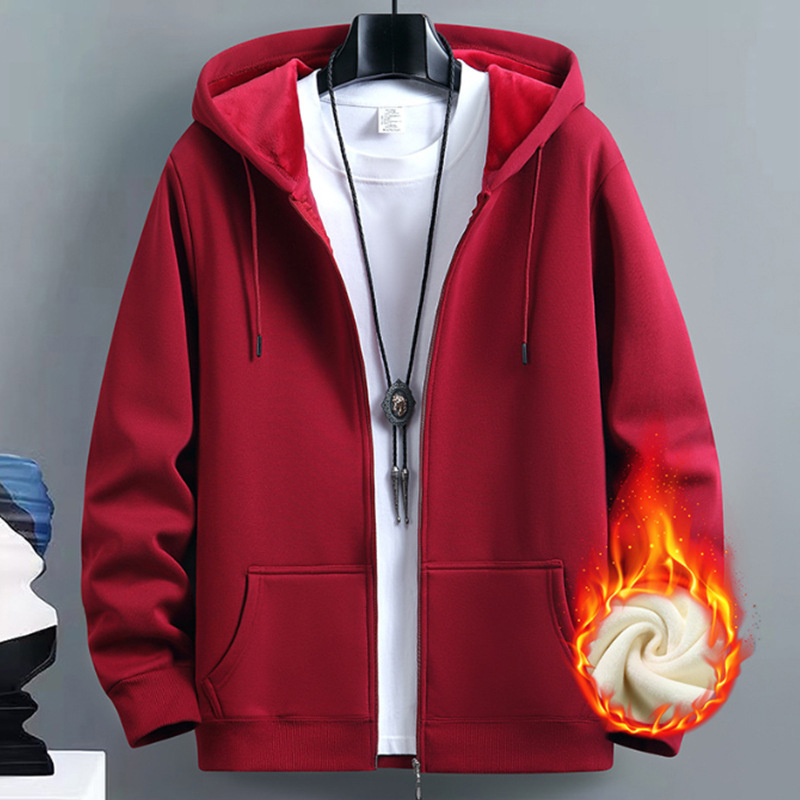 Meeste kardigan-kampsun, kevad- ja sügisene Ameerika moebränd, kapuutsiga paaride top, lahtised spordilukuga jakid, piiriülene pluss-suuruses