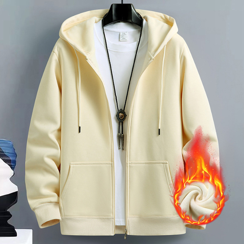 Meeste kardigan-kampsun, kevad- ja sügisene Ameerika moebränd, kapuutsiga paaride top, lahtised spordilukuga jakid, piiriülene pluss-suuruses