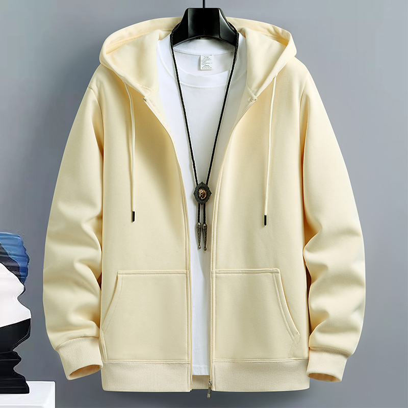 Meeste kardigan-kampsun, kevad- ja sügisene Ameerika moebränd, kapuutsiga paaride top, lahtised spordilukuga jakid, piiriülene pluss-suuruses