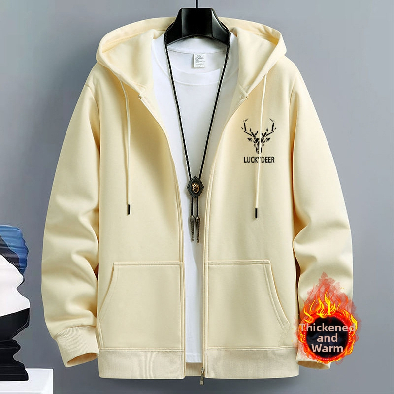 Meeste kardigan-kampsun, kevad- ja sügisene Ameerika moebränd, kapuutsiga paaride top, lahtised spordilukuga jakid, piiriülene pluss-suuruses