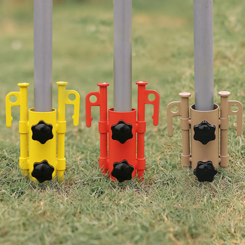 Νέα εξωτερική πολύχρωμη ρυθμιζόμενη βάση στέγης για σκηνή κάμπινγκ, αξεσουάρ στέγης, βάση στέγης