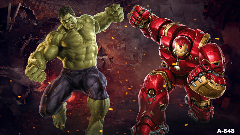 Tarpvalstybinis animacinis filmas „Žmogus-voras“ ir magiški herojai fone, audinio fotografija, vaikų gimtadienio šventės dekoravimo reklaminė juosta