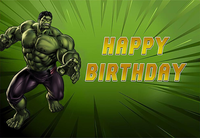 Tarpvalstybinis animacinis filmas „Žmogus-voras“ ir magiški herojai fone, audinio fotografija, vaikų gimtadienio šventės dekoravimo reklaminė juosta