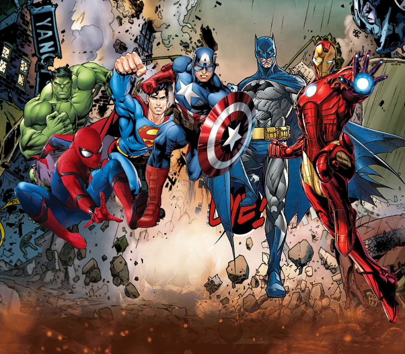 Tarpvalstybinis animacinis filmas „Žmogus-voras“ ir magiški herojai fone, audinio fotografija, vaikų gimtadienio šventės dekoravimo reklaminė juosta