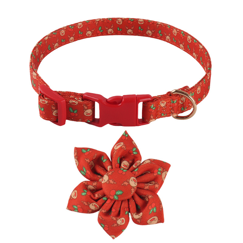 Amingeri uue lemmikloomatoodete disainiga jõuluseeria vibu-päevalillekujuline koerakaelarihm