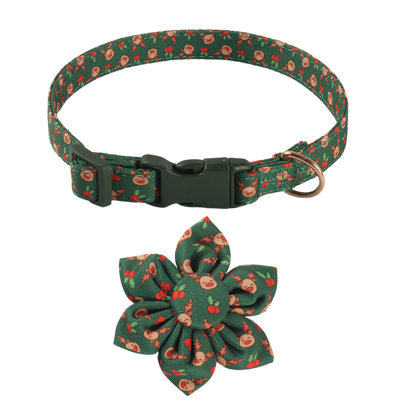 Amingeri uue lemmikloomatoodete disainiga jõuluseeria vibu-päevalillekujuline koerakaelarihm