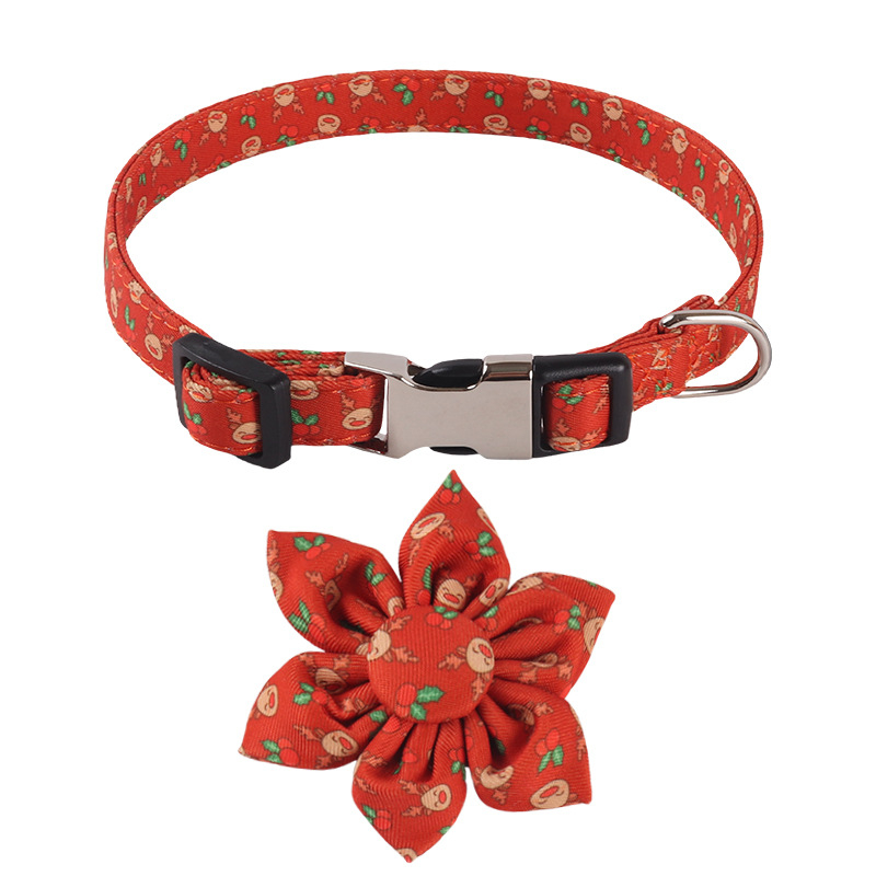 Amingeri uue lemmikloomatoodete disainiga jõuluseeria vibu-päevalillekujuline koerakaelarihm