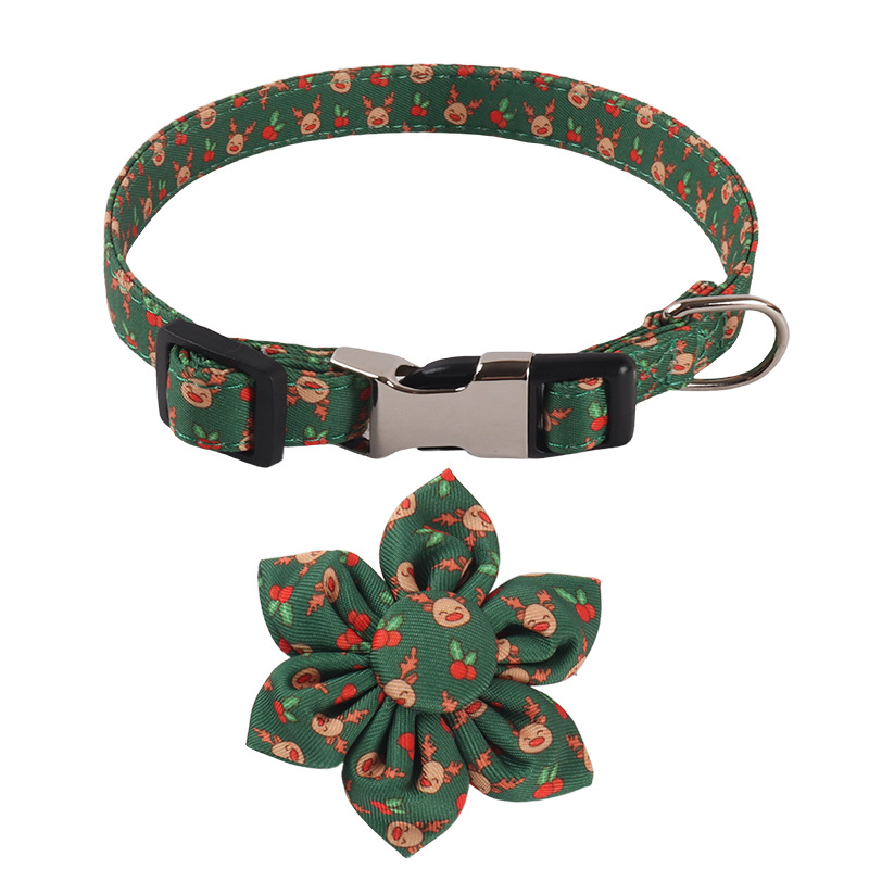 Amingeri uue lemmikloomatoodete disainiga jõuluseeria vibu-päevalillekujuline koerakaelarihm