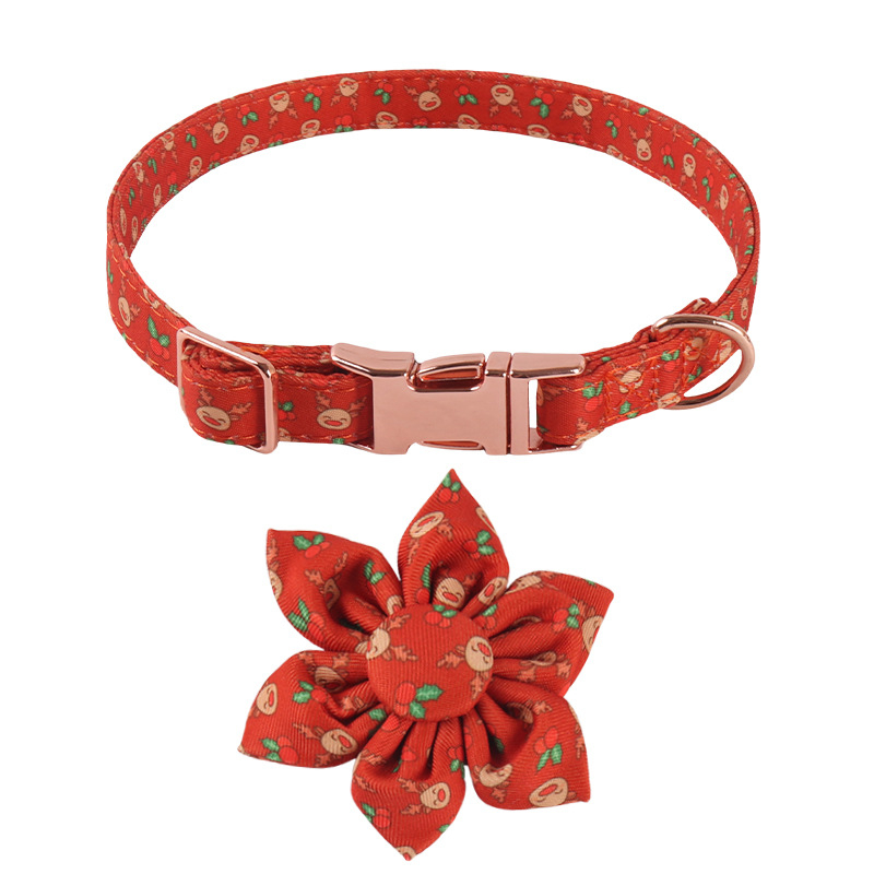 Amingeri uue lemmikloomatoodete disainiga jõuluseeria vibu-päevalillekujuline koerakaelarihm