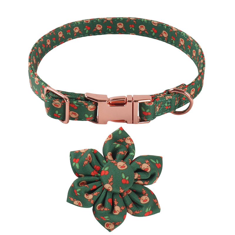 Amingeri uue lemmikloomatoodete disainiga jõuluseeria vibu-päevalillekujuline koerakaelarihm