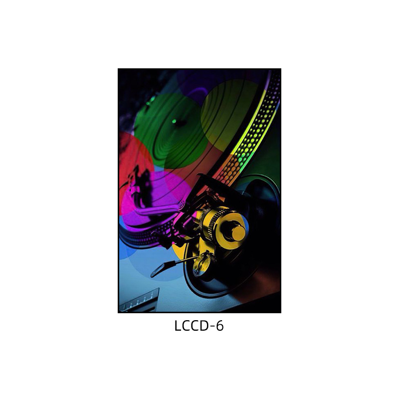 Декоративна картина с винилова плоча, индустриален стил, бар, музика, ресторант, висяща картина, прозрачен бар, кафене, нощен клуб, пеещ диск, стенопис