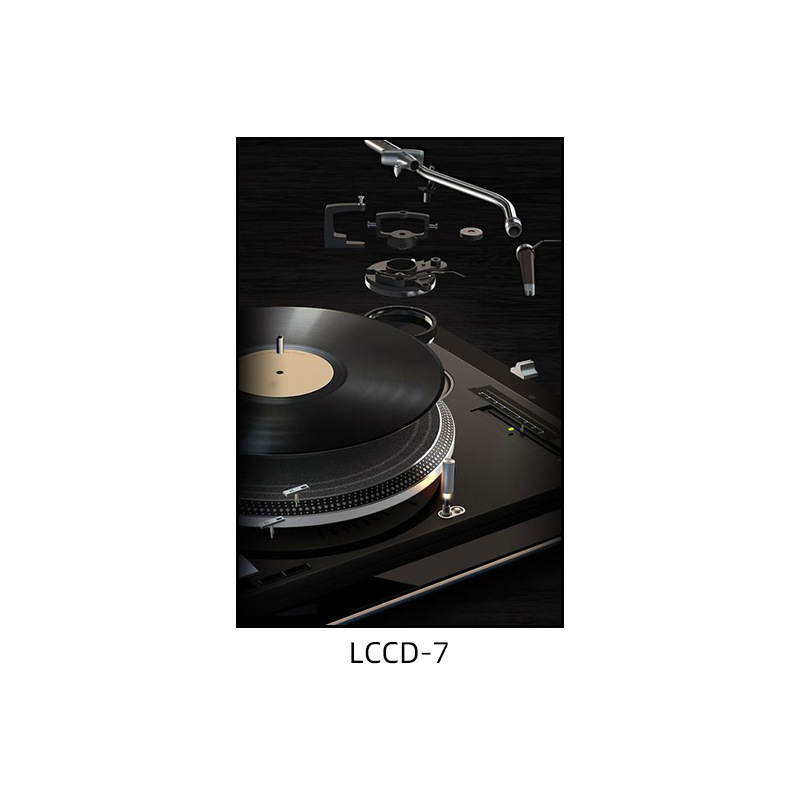 Декоративна картина с винилова плоча, индустриален стил, бар, музика, ресторант, висяща картина, прозрачен бар, кафене, нощен клуб, пеещ диск, стенопис