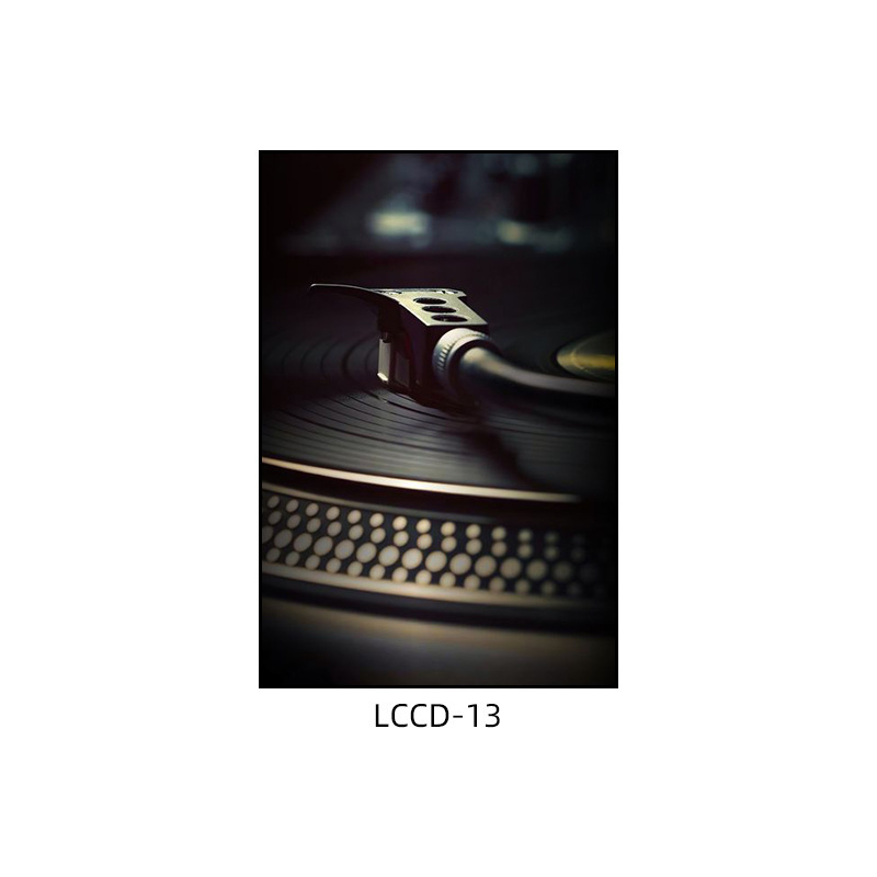 Декоративна картина с винилова плоча, индустриален стил, бар, музика, ресторант, висяща картина, прозрачен бар, кафене, нощен клуб, пеещ диск, стенопис