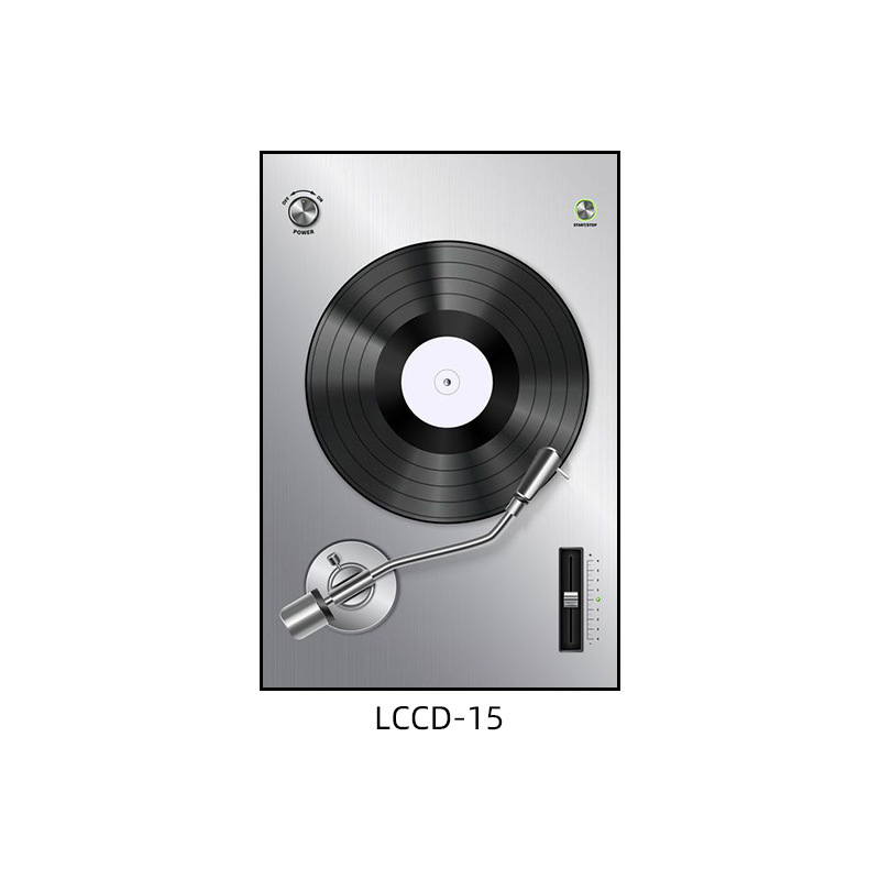 Декоративна картина с винилова плоча, индустриален стил, бар, музика, ресторант, висяща картина, прозрачен бар, кафене, нощен клуб, пеещ диск, стенопис