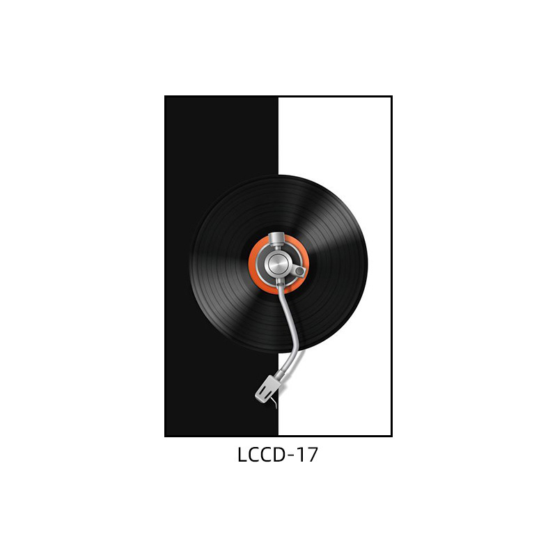 Декоративна картина с винилова плоча, индустриален стил, бар, музика, ресторант, висяща картина, прозрачен бар, кафене, нощен клуб, пеещ диск, стенопис