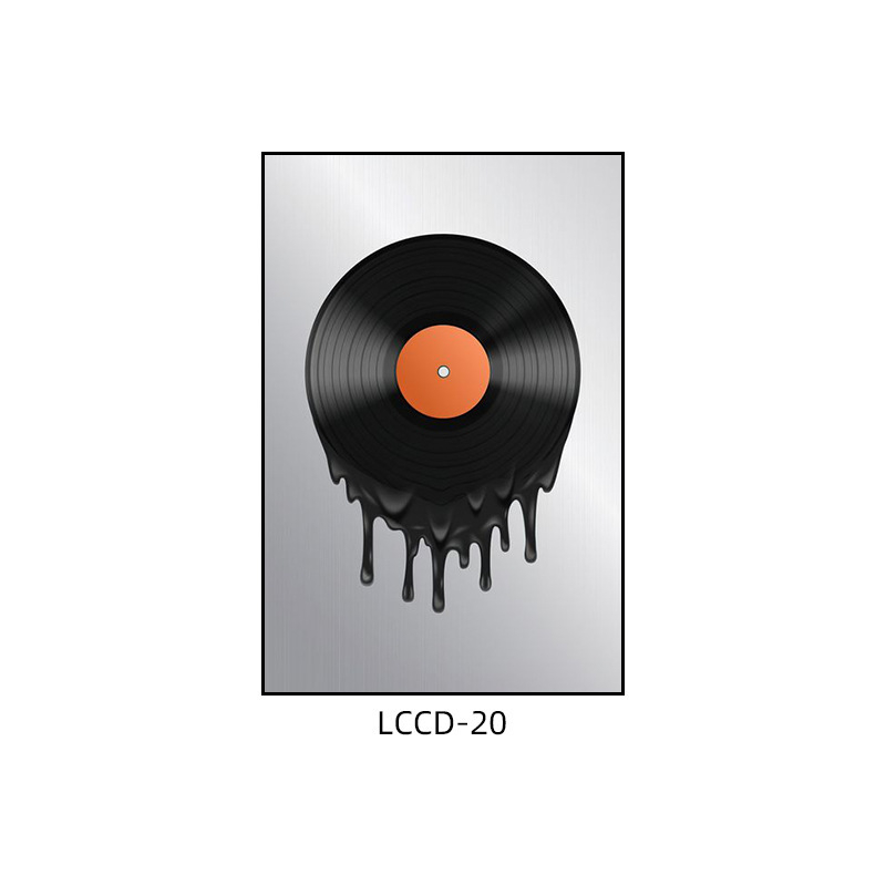 Декоративна картина с винилова плоча, индустриален стил, бар, музика, ресторант, висяща картина, прозрачен бар, кафене, нощен клуб, пеещ диск, стенопис