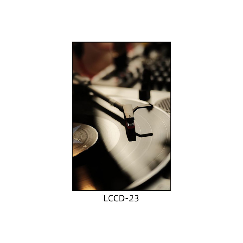 Декоративна картина с винилова плоча, индустриален стил, бар, музика, ресторант, висяща картина, прозрачен бар, кафене, нощен клуб, пеещ диск, стенопис