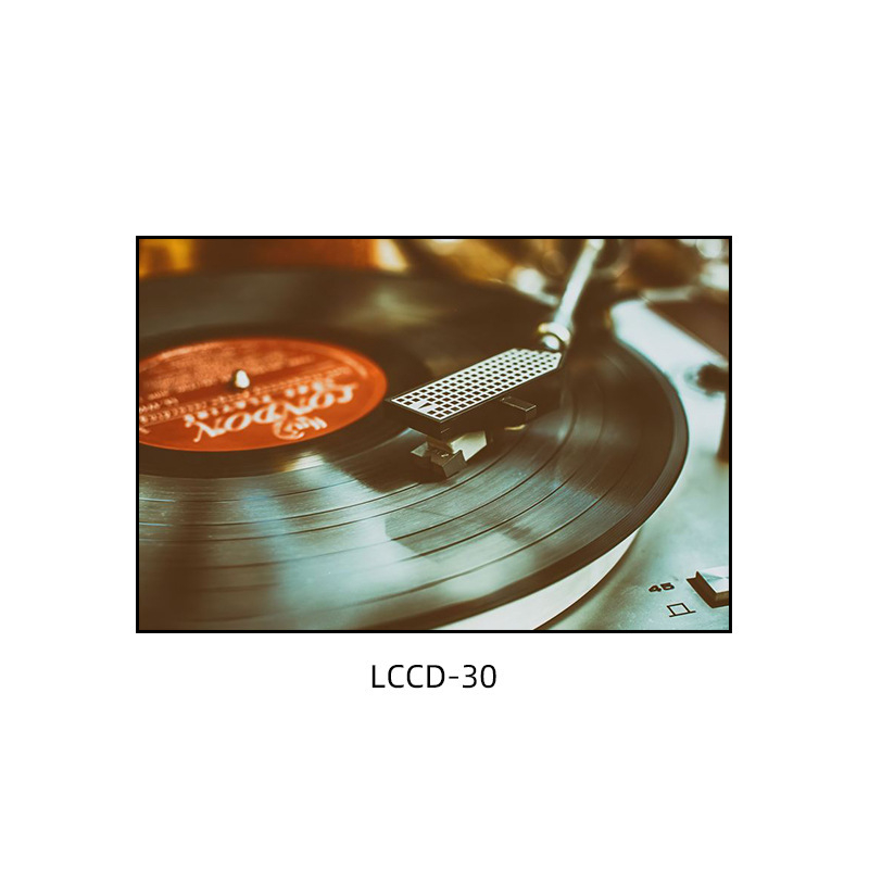 Декоративна картина с винилова плоча, индустриален стил, бар, музика, ресторант, висяща картина, прозрачен бар, кафене, нощен клуб, пеещ диск, стенопис