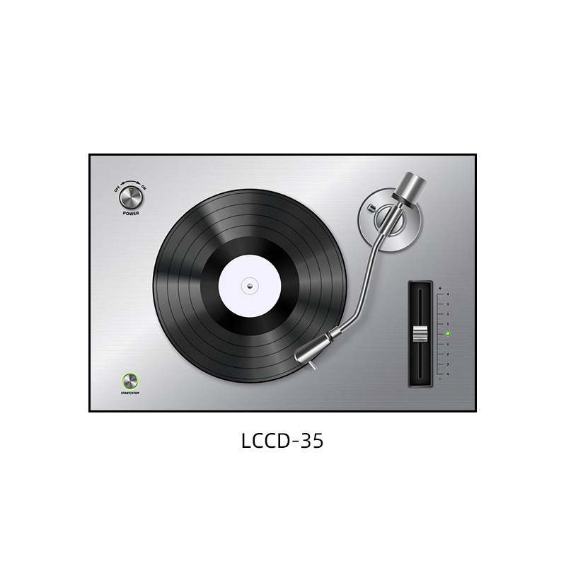 Декоративна картина с винилова плоча, индустриален стил, бар, музика, ресторант, висяща картина, прозрачен бар, кафене, нощен клуб, пеещ диск, стенопис