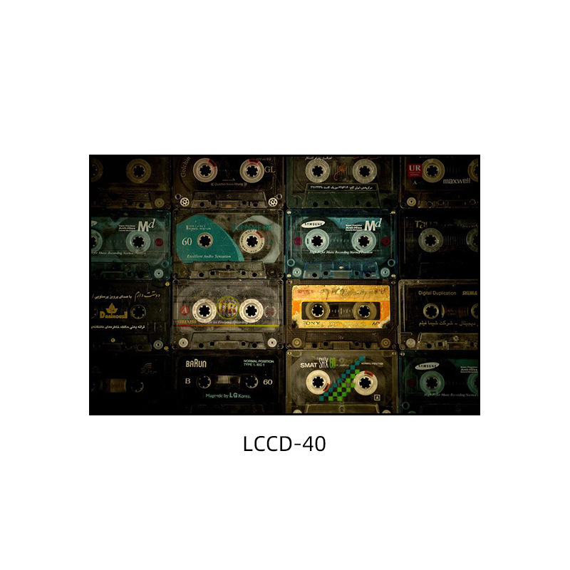 Декоративна картина с винилова плоча, индустриален стил, бар, музика, ресторант, висяща картина, прозрачен бар, кафене, нощен клуб, пеещ диск, стенопис