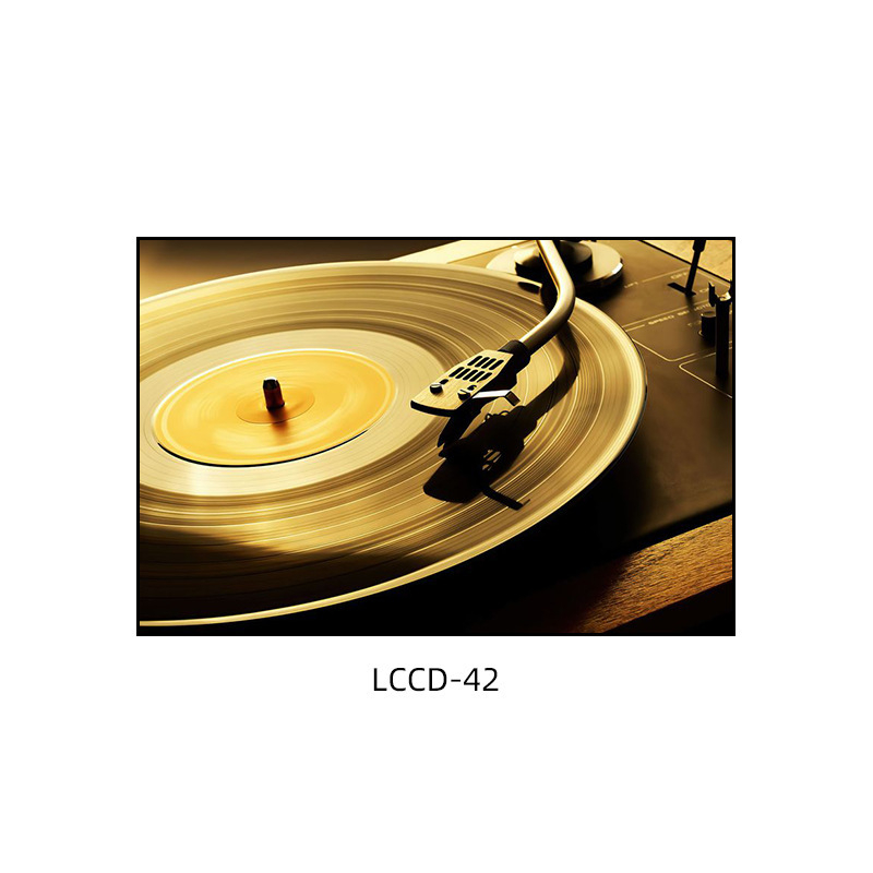 Декоративна картина с винилова плоча, индустриален стил, бар, музика, ресторант, висяща картина, прозрачен бар, кафене, нощен клуб, пеещ диск, стенопис