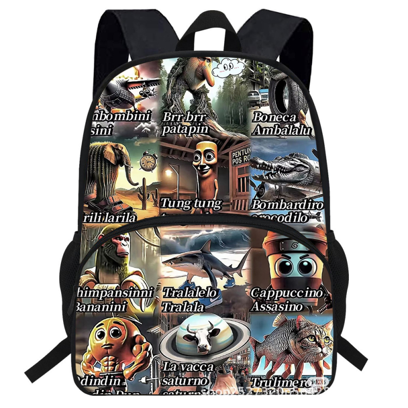 Puidust pulgamehe seljakott Itaalia Brainrot seljakott toetab Aliexpressi Jit Dropshippingut