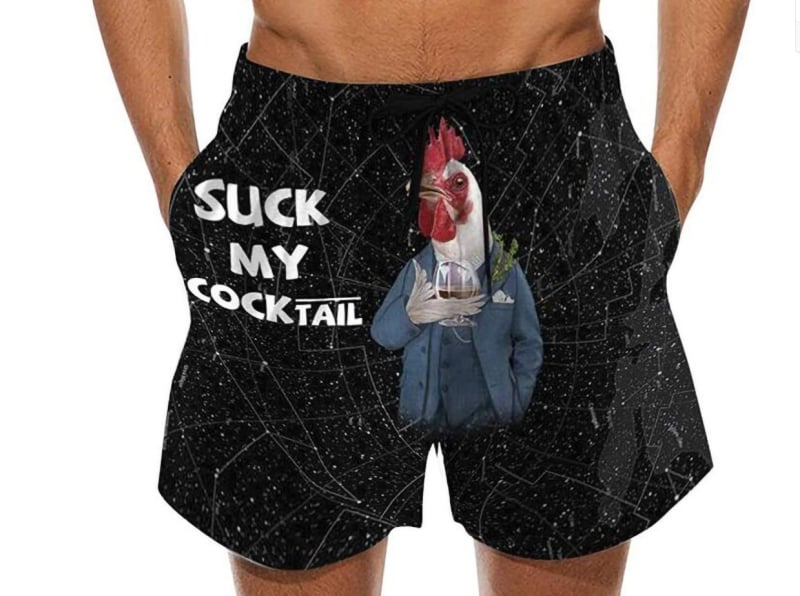 Ανδρικό παντελόνι θαλάσσης με διασκεδαστικό τρισδιάστατο σχέδιο μαγιό με σχέδιο μπανάνας και σχέδιο μπανάνας, ευρωπαϊκά και αμερικανικά σορτς