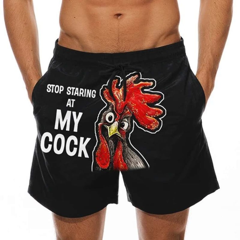 Ανδρικό παντελόνι θαλάσσης με διασκεδαστικό τρισδιάστατο σχέδιο μαγιό με σχέδιο μπανάνας και σχέδιο μπανάνας, ευρωπαϊκά και αμερικανικά σορτς