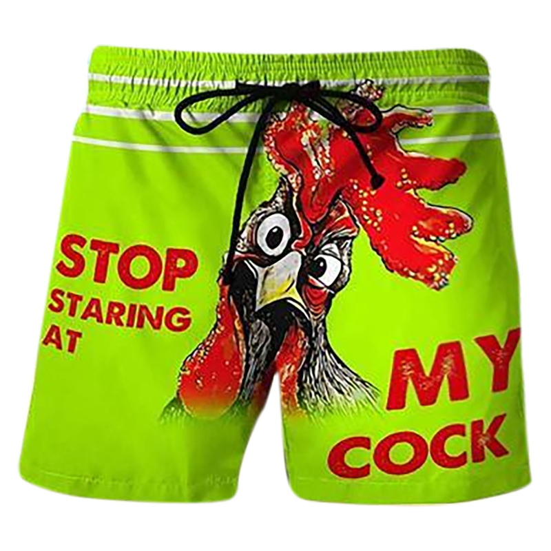 Ανδρικό παντελόνι θαλάσσης με διασκεδαστικό τρισδιάστατο σχέδιο μαγιό με σχέδιο μπανάνας και σχέδιο μπανάνας, ευρωπαϊκά και αμερικανικά σορτς