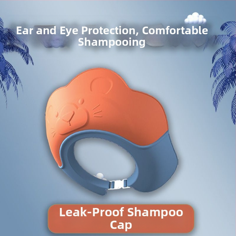 Kūdikių šampūno artefaktas, vaikų vandens sulaikymo dangtelis, kūdikio vonios dušo kepuraitė, vaikų plaukų plovimo vandeniui atspari ausų apsauga, vandens dangtelis