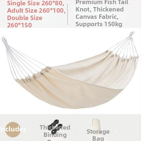 Hamac balansoar exterior, îngroșat, interior, single dublu, dormitor studențesc, dormitor pentru adulți, scaun suspendat din pânză anti-răsturnare