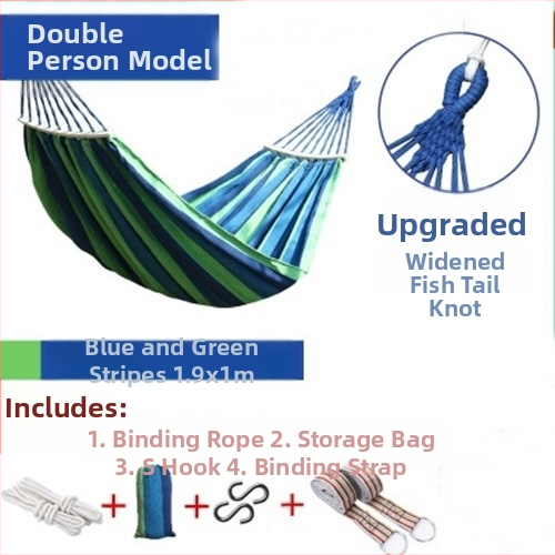 Hamac balansoar exterior, îngroșat, interior, single dublu, dormitor studențesc, dormitor pentru adulți, scaun suspendat din pânză anti-răsturnare