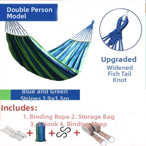 Hamac balansoar exterior, îngroșat, interior, single dublu, dormitor studențesc, dormitor pentru adulți, scaun suspendat din pânză anti-răsturnare