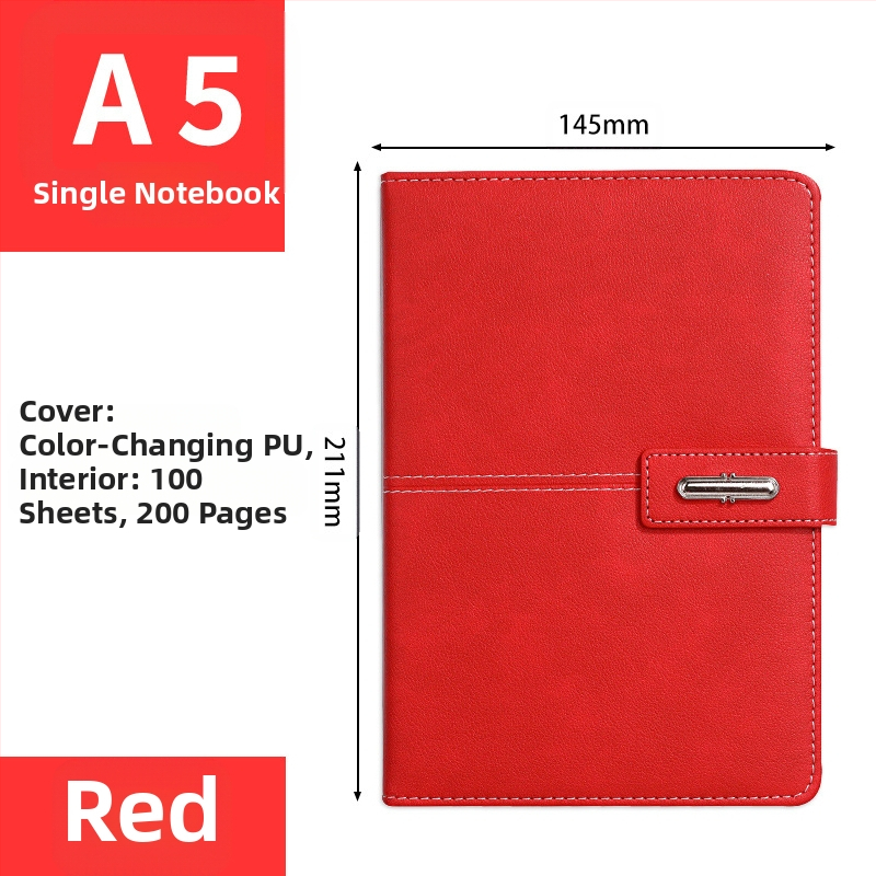 Ettevõtte äripandlaga märkmiku kinkekarbi ülikond kohandatud logoga termostops ettevõtte aastakoosoleku kaasnev kinkemärkmik