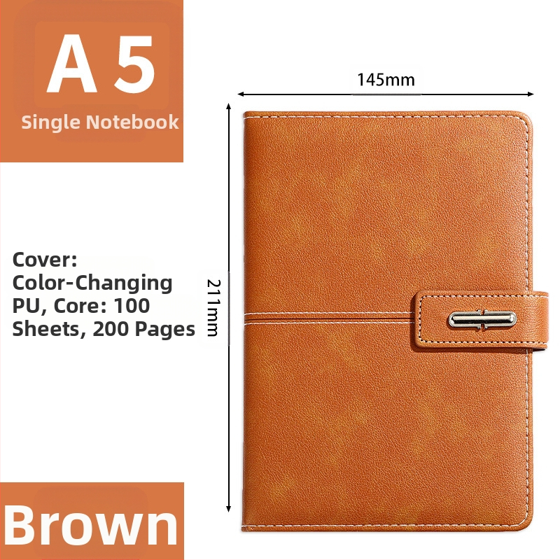 Ettevõtte äripandlaga märkmiku kinkekarbi ülikond kohandatud logoga termostops ettevõtte aastakoosoleku kaasnev kinkemärkmik