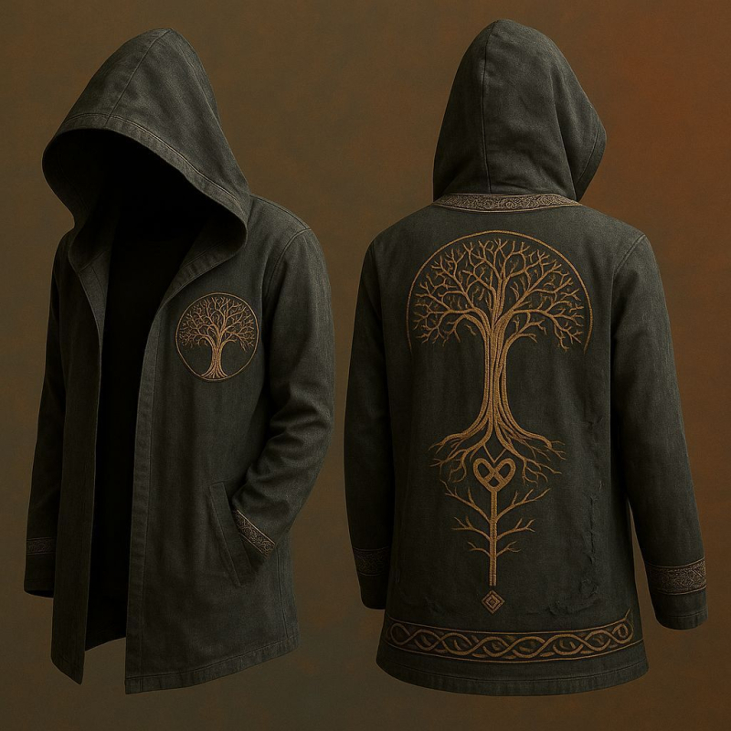 2025 m. tarpvalstybinis Europos ir Amerikos megztinis su gobtuvu, naujas megztinis, vyriškas „Tough Guy“ gobtuvas su gobtuvu be užtrauktuko, skirtas Helovinui