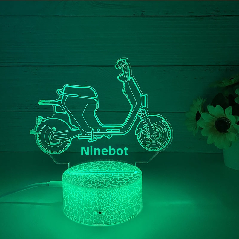 Loominguline 3D öövalgus akrüülist kaugjuhtimispuldi värviline puutetundlik väike laualamp kingitus öövalgus hulgimüügi võidusõidukaunistused