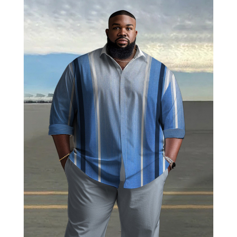 CB 2024 kevadine Amazoni piiriülene särk 3D mustvalge värvimaalimise ja trükkimisega meeste lihtne pikkade varrukatega särk