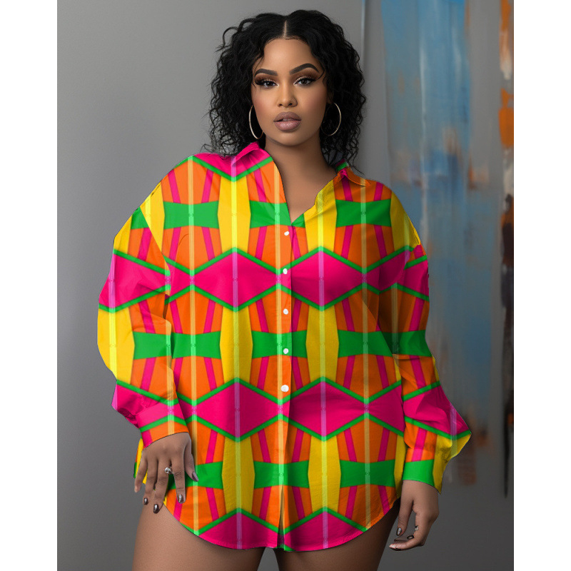 CB 2024 kevadine Amazoni piiriülene särk 3D mustvalge värvimaalimise ja trükkimisega meeste lihtne pikkade varrukatega särk