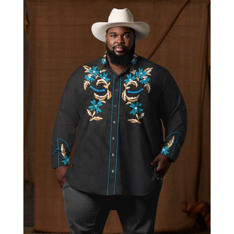 CB 2024 kevadine Amazoni piiriülene särk 3D mustvalge värvimaalimise ja trükkimisega meeste lihtne pikkade varrukatega särk