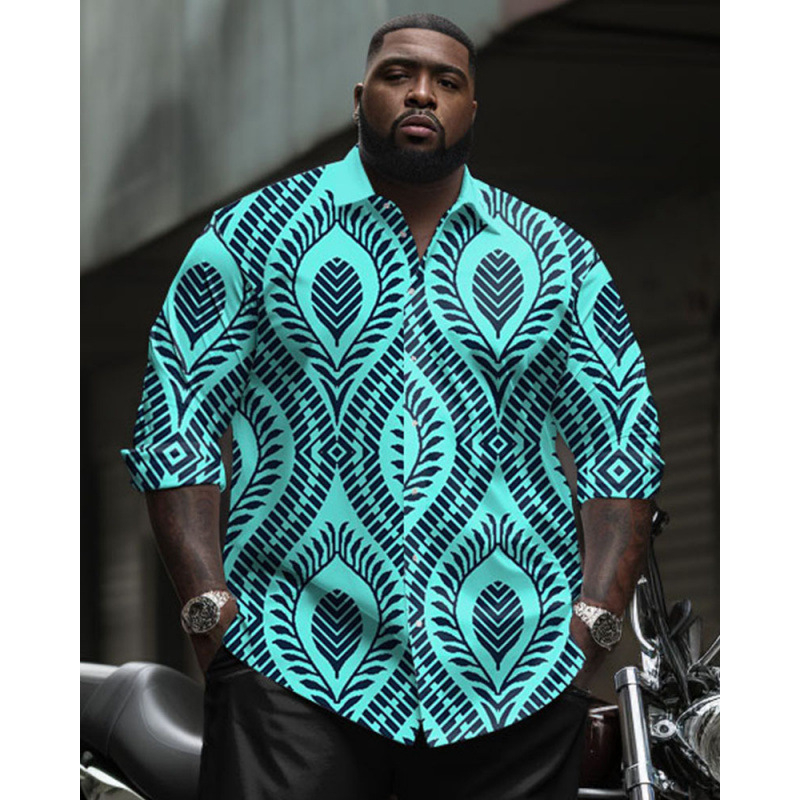 CB 2024 kevadine Amazoni piiriülene särk 3D mustvalge värvimaalimise ja trükkimisega meeste lihtne pikkade varrukatega särk