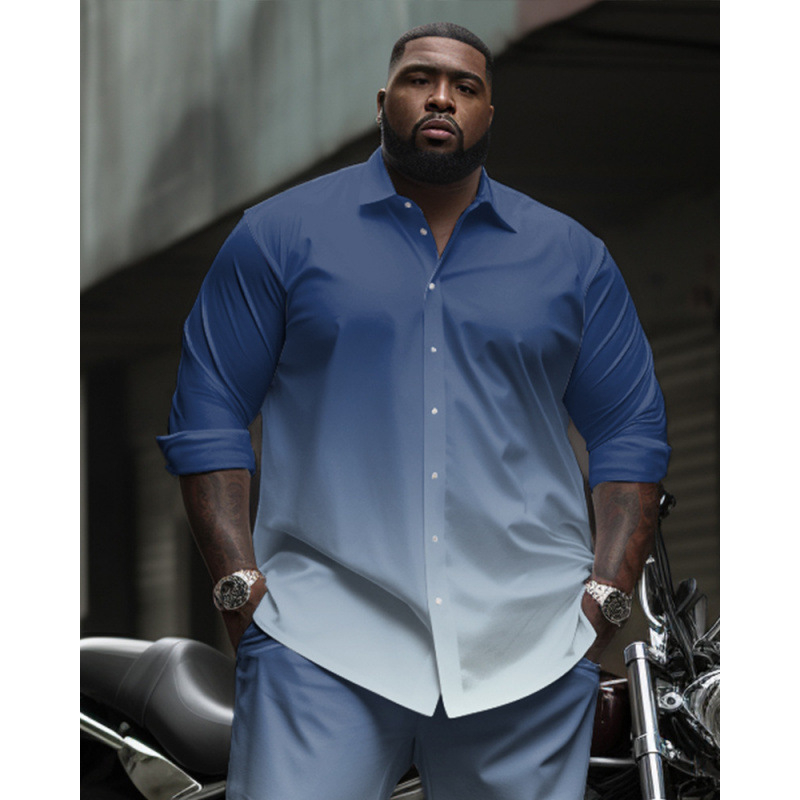 CB 2024 kevadine Amazoni piiriülene särk 3D mustvalge värvimaalimise ja trükkimisega meeste lihtne pikkade varrukatega särk